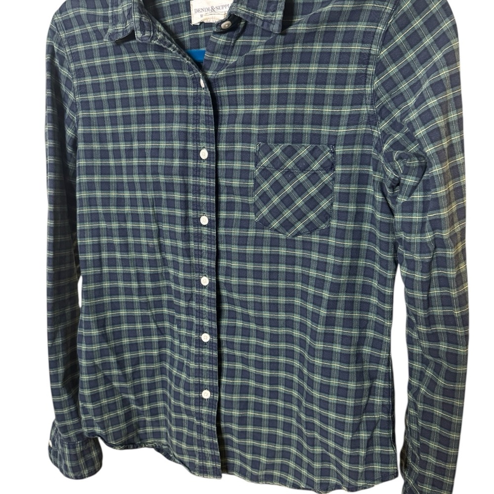 Ralph Lauren Denim & Supply Plaid Flannel Button Down M Tomboy‎ - Picture 4 of 8